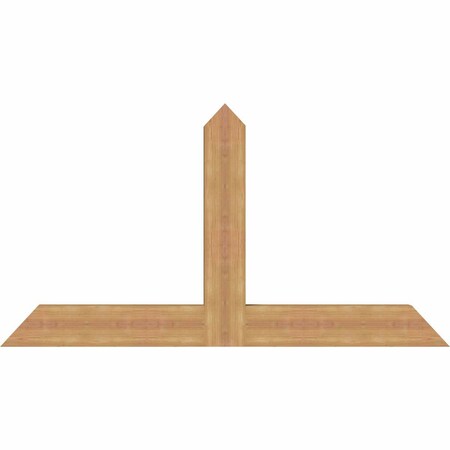 Ekena Millwork Portland Timber Gable Bracket, Western Red Cedar, 60"W x 32"H x 3 1/2"D x 5 1/2"F, 13/12 Pitch GBW060X32X0406POR00SWR